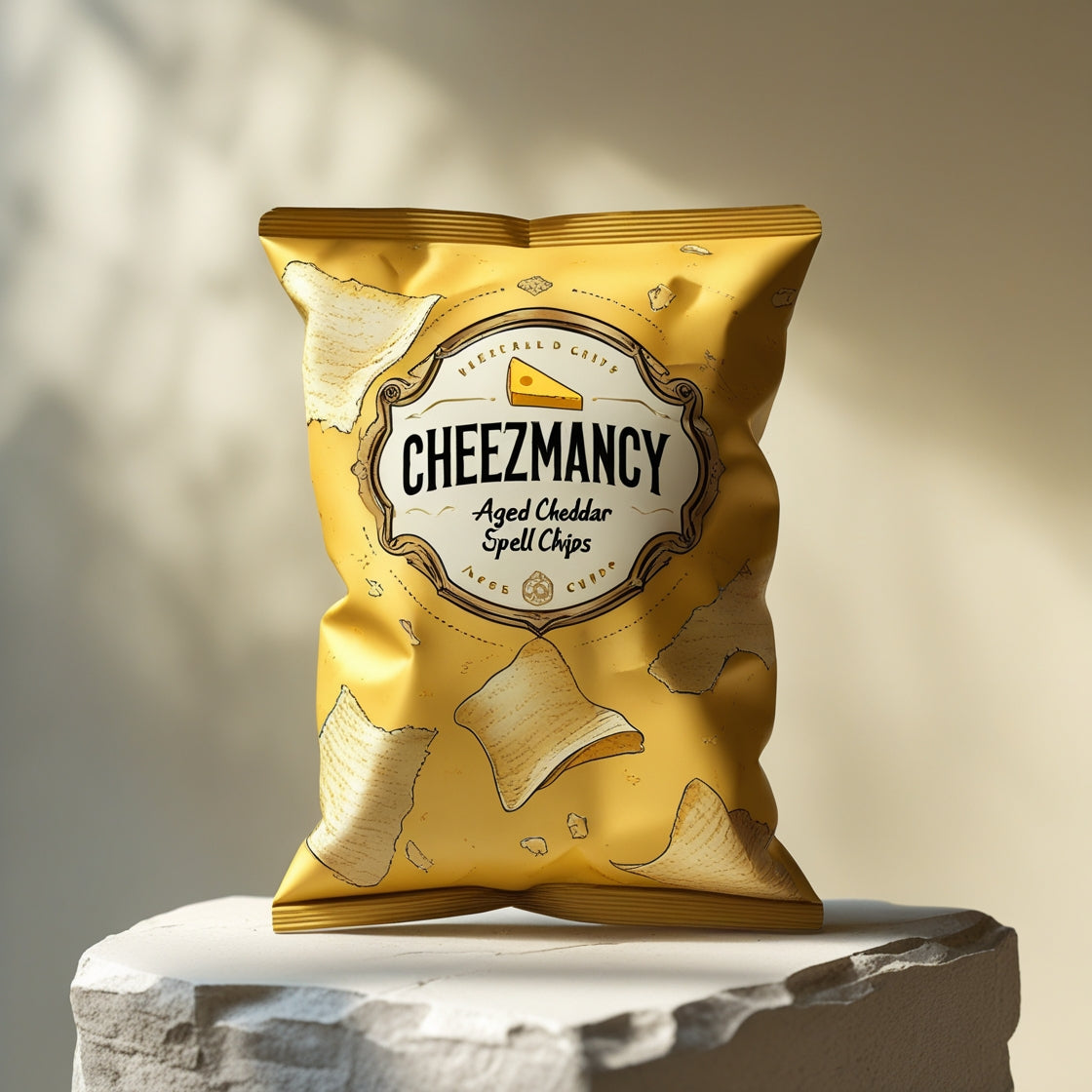 Cheezmancy – Aged Cheddar Spell Chips
